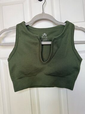Sunzel Women’s Green Crop Top or Sports Bra